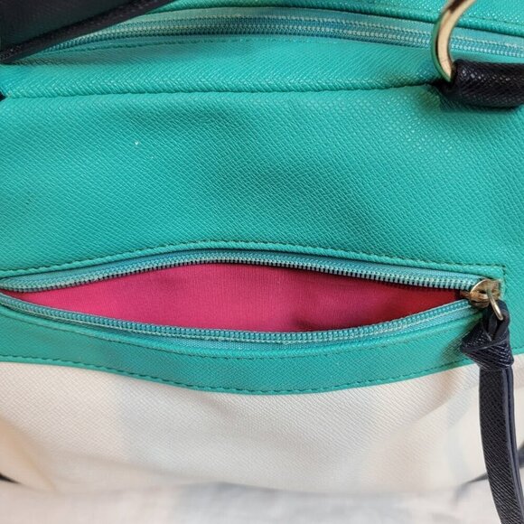 JustFab Color Block Satchel - Super Cute - Picture 6 of 12